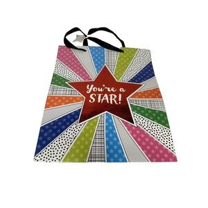 VOILA gift bag party bag BIRTHDAY approximately  5 X 10 inch 12 inches tall